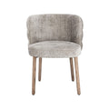 **Duurzame fauteuil met houten poten en zachte bekleding**